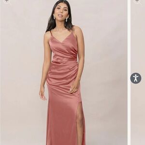 Revelry Rory Bridesmaid Dress in Desert Rose